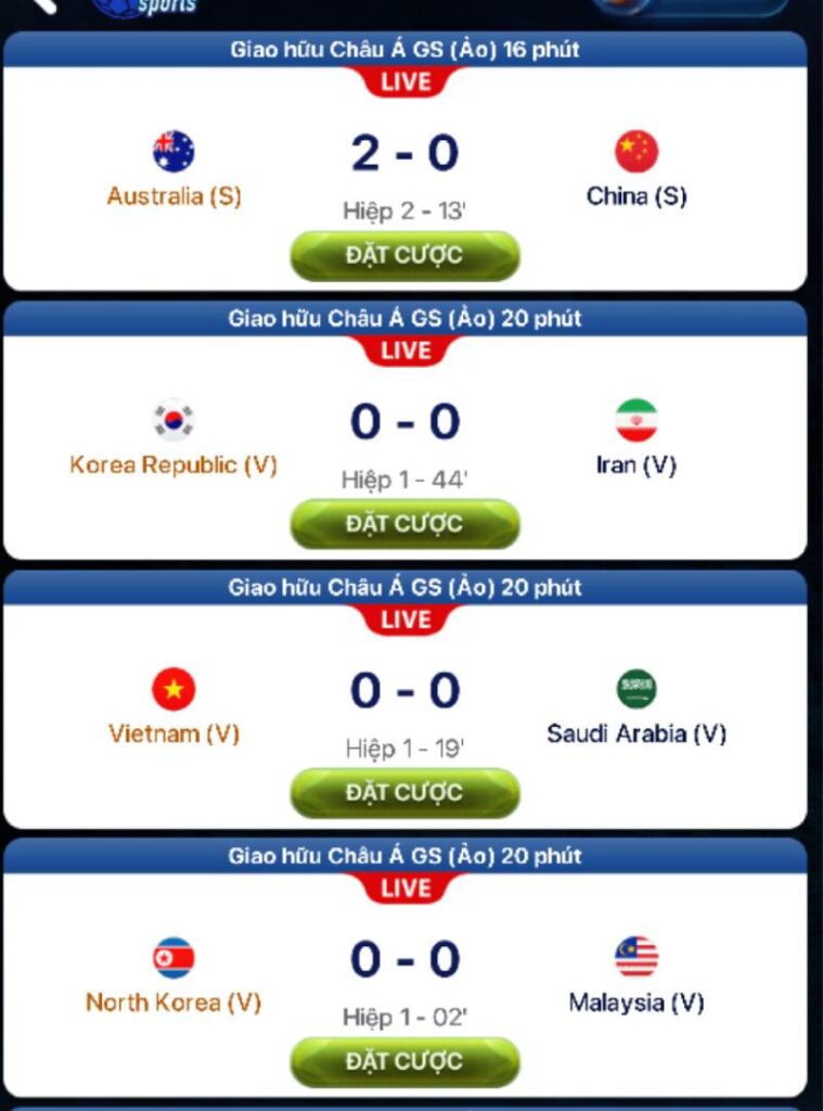 Hỗ trợ cược live cực mượt, không delay